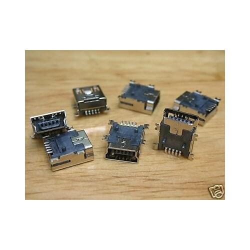 10x USB 5-Pin Female Right-Angle PCB Mount Jack RoHS UF