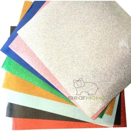 2pcs 14"x10" HTV Glitter Thermal Transfer Vinyl Lettering Film for Heat Transfer Machine Iron Cotton Fabric Leather Printing DIY
