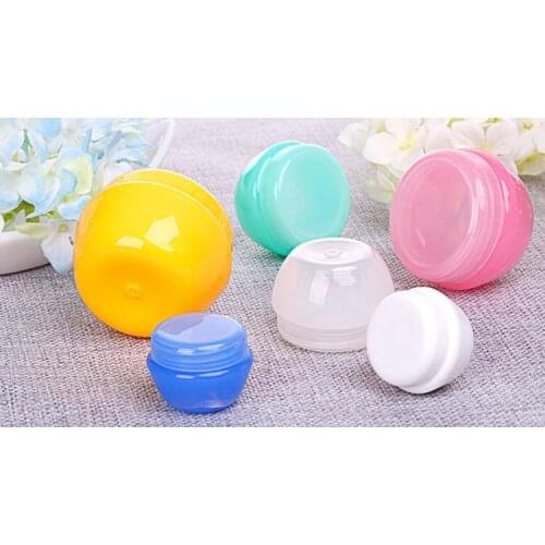 20pcs Mini Empty Jar Pots Cosmetic Makeup Inner Lid Face Cream Lip Balm Container My Refillable Bottles Wholesale