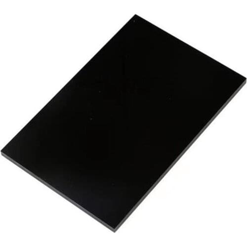 Acrylic Board Glossy Pure Black Plexiglass Plastic Sheet Organic Glass Polymethyl Methacrylate 1mm 3mm 8mm Thickness 200*200mm