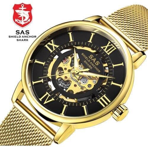 Shark brand luxury original For men watches automatic mechanical watches leather military watches For men Relojes Masculino