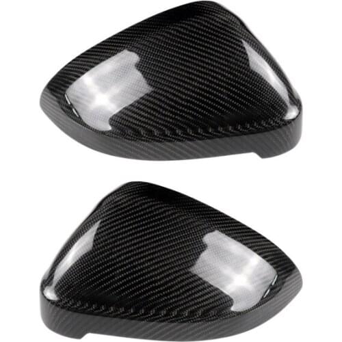 Fit For Audi A4 A5 B9 16-20 Carbon Fiber Rearview Mirror Case Replacement Modification ar accessories