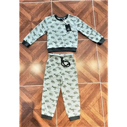 Dinosaur kids pyjamas set boys suit 1yaş 2yaş 3yaş 4yaş 5yaş quality ençok selling male child suit
