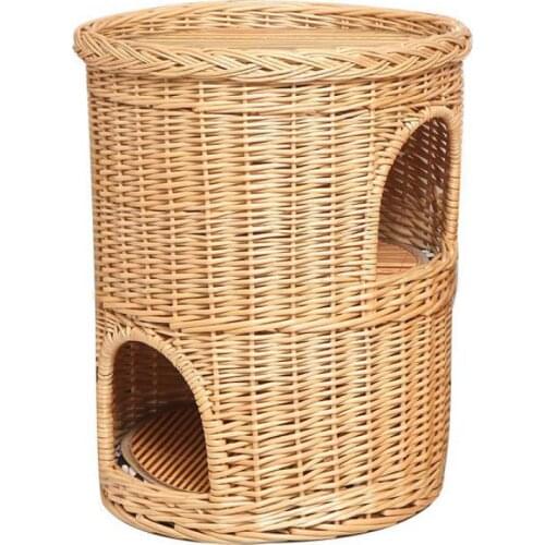 Cat nest rattan cat villa cat house four seasons universal can wash and wash two layers of cat nest summer pet supplies will