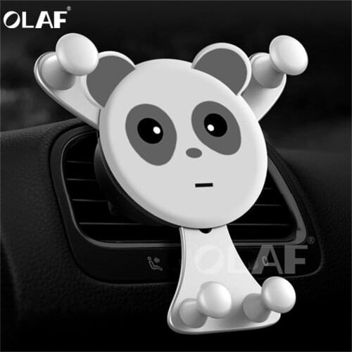 OLAF Gravity Car Phone Holder,Universal Smartphone Grip Air Vent Mount Mobil Phone Holder Stand For iPhone X 7 Oneplus 6 GPS Car
