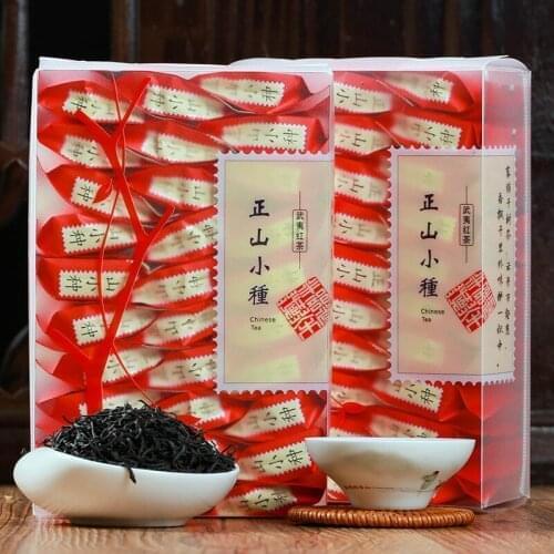 China Organic Wuyi Lapsang Souchong tea without smoky taste 32 bags Zheng Shan Xiao zhong tea zhengshan xiaozhong tea
