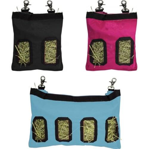 Hay Bag Hanging Feeder Holder Feeding Dispenser Container for Small Animals Pet Dropship