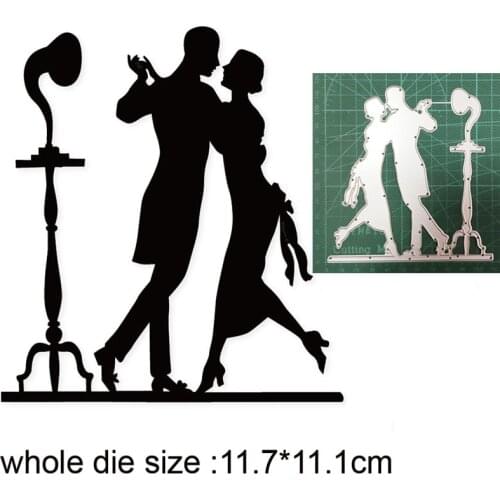 2021 metal cutting dies cut die mold Couple Record Player decoration Scrapbook paper craft knife mould blade punch stencils dies