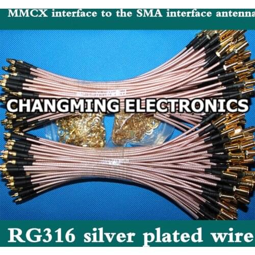 MMCX interface to the SMA interface antenna cable high-frequency connector external screw hole RG316(Free Shipping)10PCS