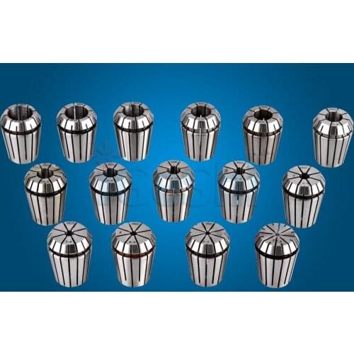 High Precision 0.005mm-0.008mm 15pcs ER25 collet set ,ER25collet chuck (2-16mm) for CNC Milling lathe