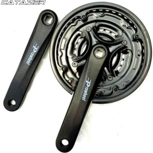 7/8 Speed Bike Crank Set 24/34/42T-48T 170mm Bicycle Crank Set Hollow Tooth Plate Bicycle Crankset Sprocket Bike Parts