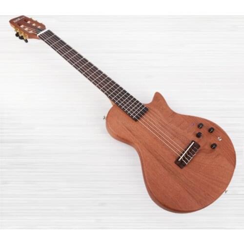 New design nylon string classical silent electric guitar built in effect travel portable free shipping