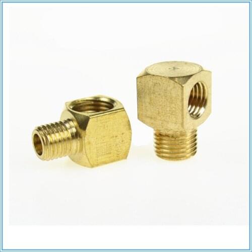 Plane elbow joint/ Machine tool lubrication Brass oil Pipe Fitting 4/6mm OD Tube Compression Fitting Connector