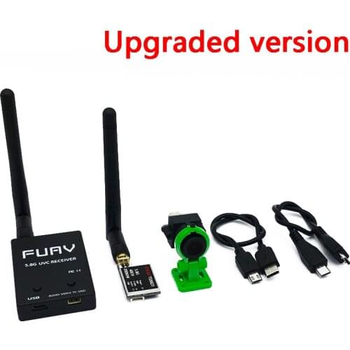 Easy to use 5.8G FPV Receiver UVC Video Downlink OTG VR Android Phone +5.8G 200/600mw FPV Transmitter TS5823+CMOS 1000TVL Camera