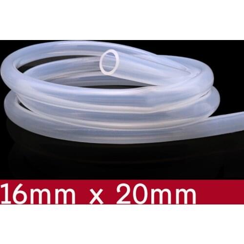 Transparent Flexible Silicone Tube ID 16mm x 20mm OD Food Grade Non-toxic Drink Water Rubber Hose Milk Beer Soft Pipe Connect