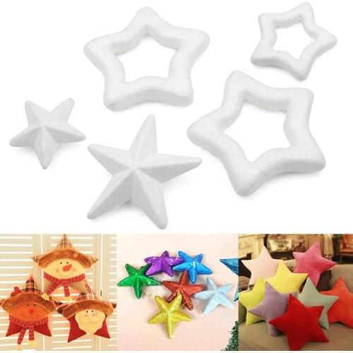 XMAS Polystyrene Styrofoam Foam Star Ring Star Handmade For DIY Craft Accessory Party Festival Celebration Decoration All Size