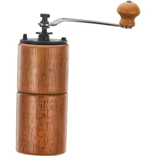 2pcs Manual Coffee Grinder Adjustable Coarseness Cast Iron Hand Held Mill