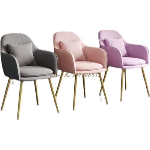 Nordic light luxury chair backrest bedroom girl home net red makeup stool dressing table modern minimalist ins style