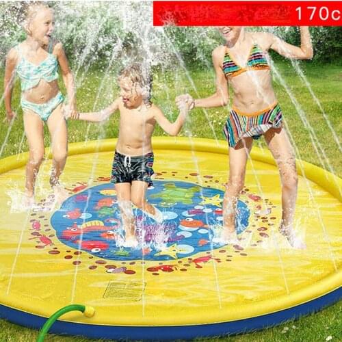 Sprinkler Mat Inflatable Spray Water Cushion Toys ChildrenS Baby Play Water Mat Games Beach Pad Lawn Sprinkler Pool Spray Pad