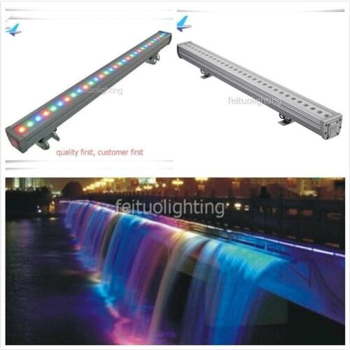 A-20pieces with roda case tricolor 1 meter long 30x3w rgb 3 in 1 led wall washer dmx light