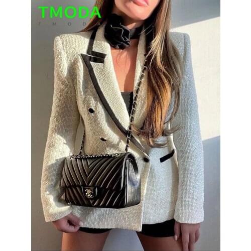Женские твидовые пиджаки T MODA China At AliExpress