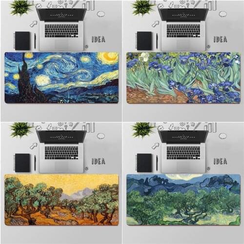FHNBLJ Top Quality Van Gogh Art Painting MousePads Computer Laptop Anime Mouse Mat Free Shipping Large Mouse Pad Keyboards Mat