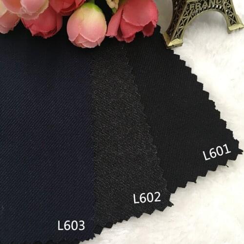High-grade worsted wool wool suit fabric thick fabric color black grey coat dress pants