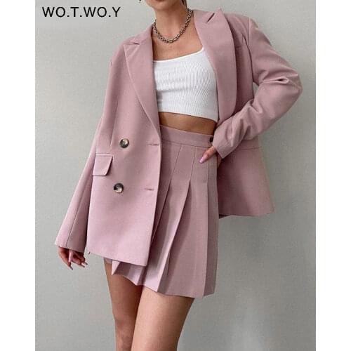 WO.T.WO.Y Women's Suits With A Skirt