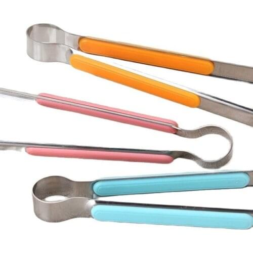 20CM Stainless steel food clip Anti-scalding Barbecue Tong BBQ Salad bread ClampTools Cooking Kitchen Accessories