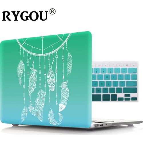 RYGOU Printing Hard Case for Macbook Air Pro Retina 11 12 13.3 15.4 inch Cover Mac Book Pro 13 15 with Touch Bar A1706 A1707