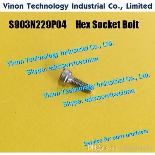10pcs/lot) S903N229P04 edm Hex Socket Bolt SUS-ANA 34.103.075, 2210002351 for Nozzle Adapter X187B370H03 Mitsubishi SX, CX,FX