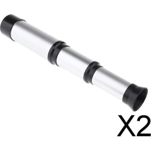 2xKids Handheld Zoomable Pirate Monocular Telescope Toy Birthday Gifts Silver