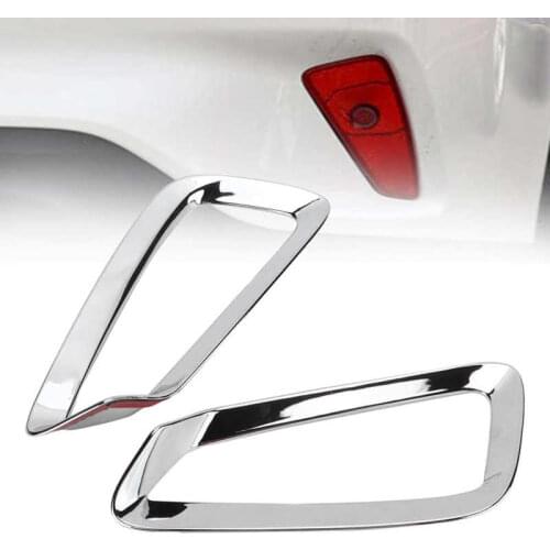 2PCS Rear Fog Light Cover Chrome Decoration Replacement for Ford Focus 2019-2021