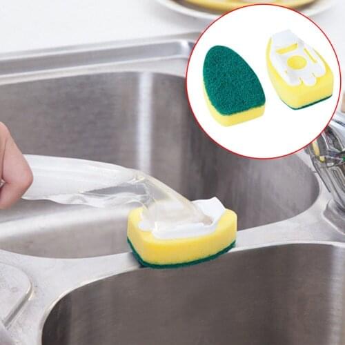 2 x Washing Up Brush Heavy Duty Scourer Sponge Dish Cleaning Replacement sponge brush Equipment magic eraser Kitchen Accessories