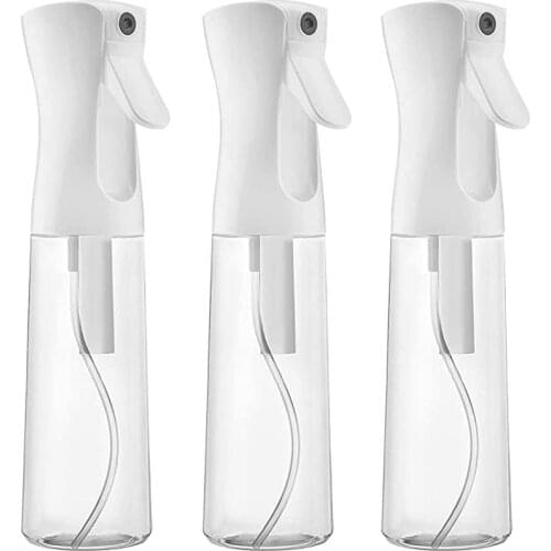 3pcs 200ml Continuous Mister Spray Bottle Ultra Fine Hair Water Spray Bottle Propellant Free for Hair-styling Planting Cleaning