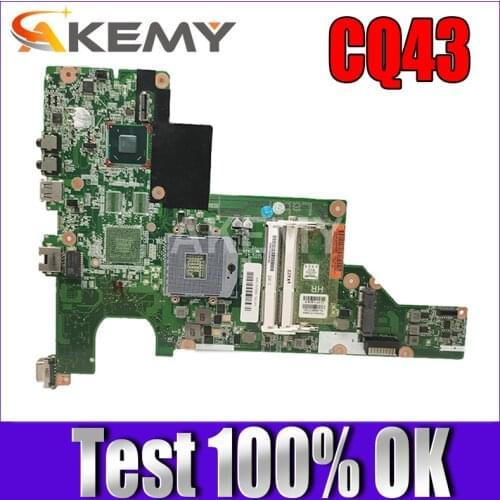 Free CPU 646177-001 CQ43 motherboard HM65 For HP CQ43 CQ57 430 431 435 630 635 Laptop Motherboard