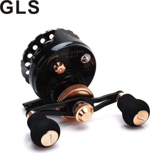 GLS brand full metal wire cup front reel weight 180g micro lead wheel bridge fishing boat fishing raft fishing reel