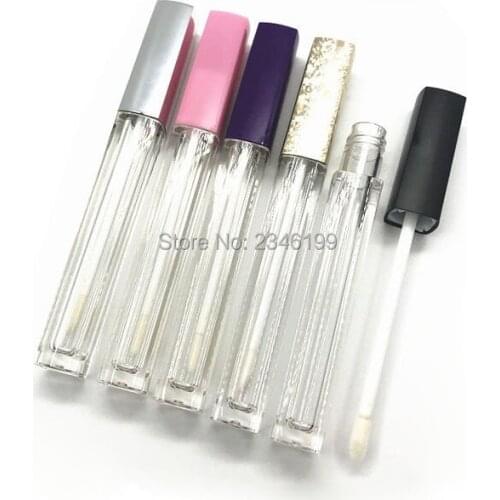 High-Class Rose Gold Lip Gloss Bottle 50 PCS Plastic Empty Cosmetic Oil Refillable Tube Liquid Lipstick Storage Bottle