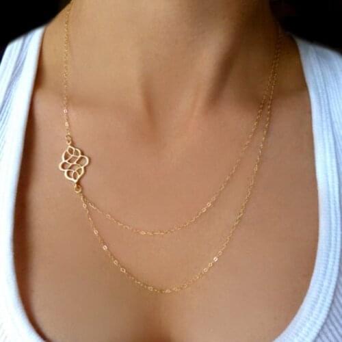 European and American fashion accessories fashion fine auspicious symbol new gift necklace