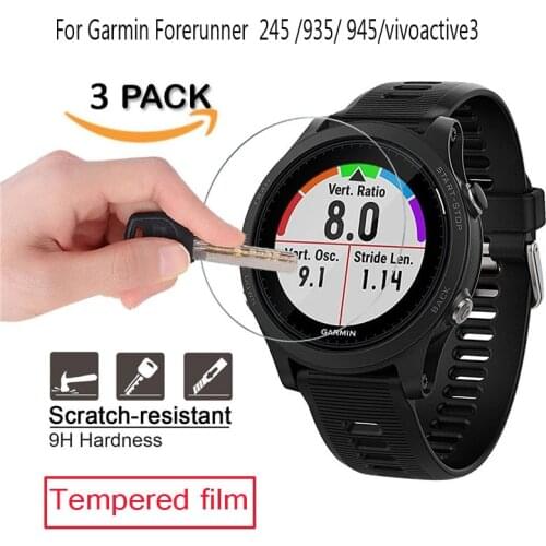 Tempered Glass Protective Film Guard For Garmin Forerunner 245/ 935/ 945/Vivoactive 3 Smart Watch Trainer Screen Protector Cover