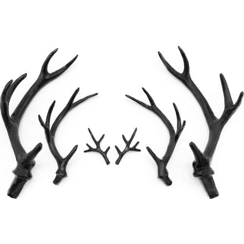 Black Antler Headdress Deer Horn Tree Branches Headband Cosplay Party DIY Gift Decoration Christmas Photo Photography Props