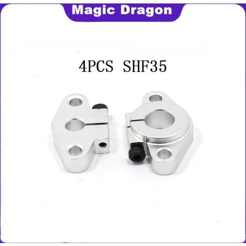 4pcs SHF35 horizontal linear shaft support 35mm Linear Rail Shaft Support XYZ Table CNC SHF Series Rail Shaft High quality