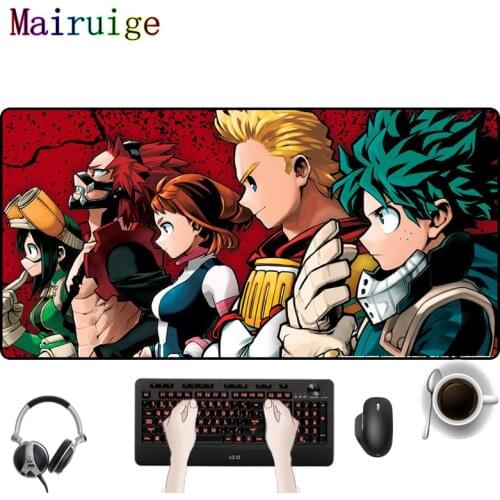 My Hero Academia Mouse pad anime XXL900x400 Gaming accessories desk mat gabinete gamer pc desk tapis de souris kawaii table