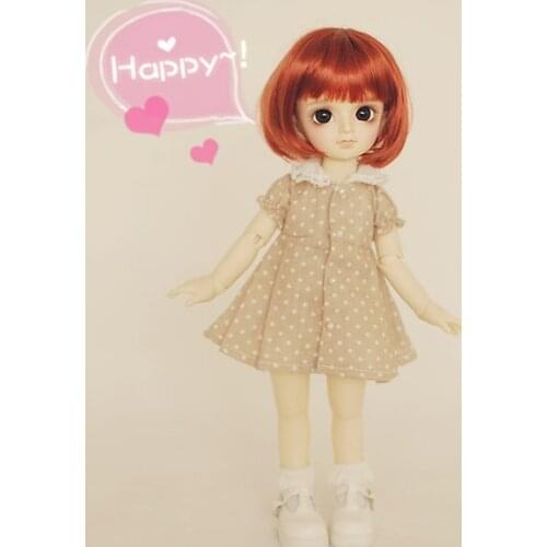 M0181 children handmade toy 1/6 Doll clothes BJD/SD doll props Accessories cute Lace-necked skirt with Panties 2pcs/set