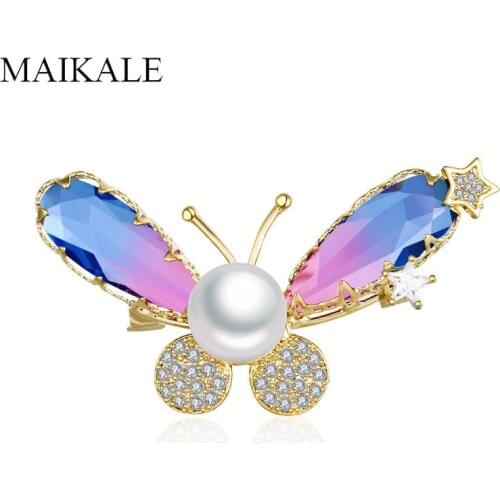 MAIKALE Butterfly Brooches For Clothes