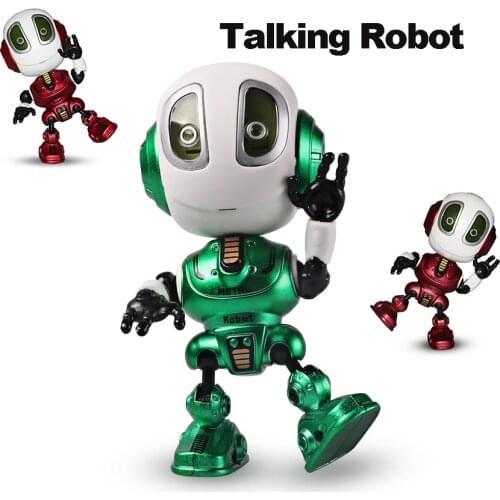 New Mini Robot Accompany Children Talking Robot With LED Touch Sensing Rechargeable Interactive Robot Birthday Gift Child Toy