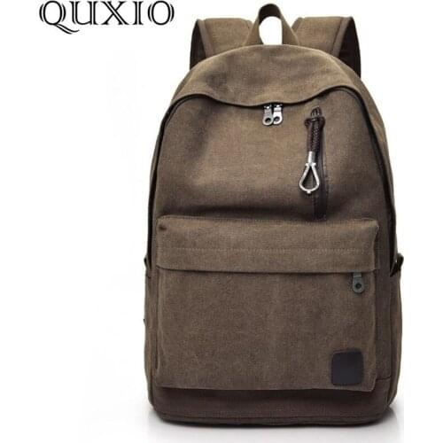 New Fashion Retro Casual Outdoor Travel Backpack Trend Soild Color Wild Student Bag Large Capacity Unisex HB667