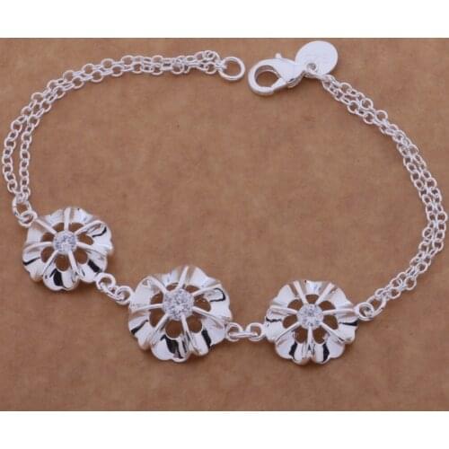 Wholesale High quality silver plated Fashion jewelry Bangles bracelet WB-118