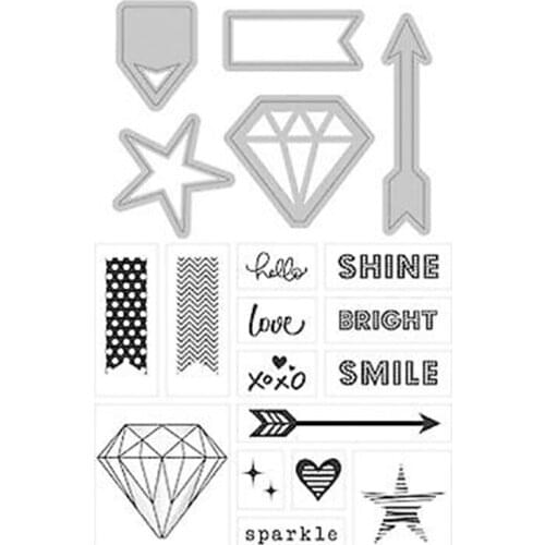 Panalisacraft Arrow Metal Cutting Dies and Stamp Craft Dies Scrapbooking Card Making Album Embossing Stencil Die Cut Decoration