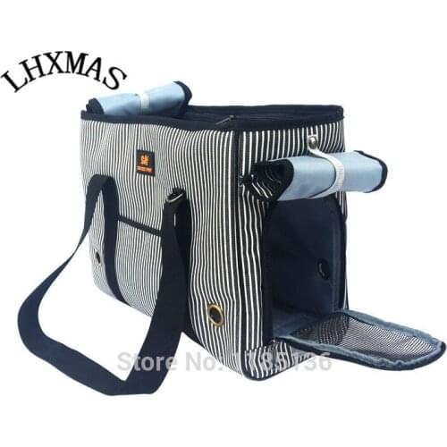 Foldable Pet Carrier Bag Plaid Hard Breathable Travel Bags For Cat Carrier Pet Products D115